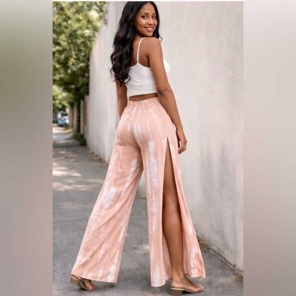 Kiwi Punch Tie Dye Wide Leg Pants